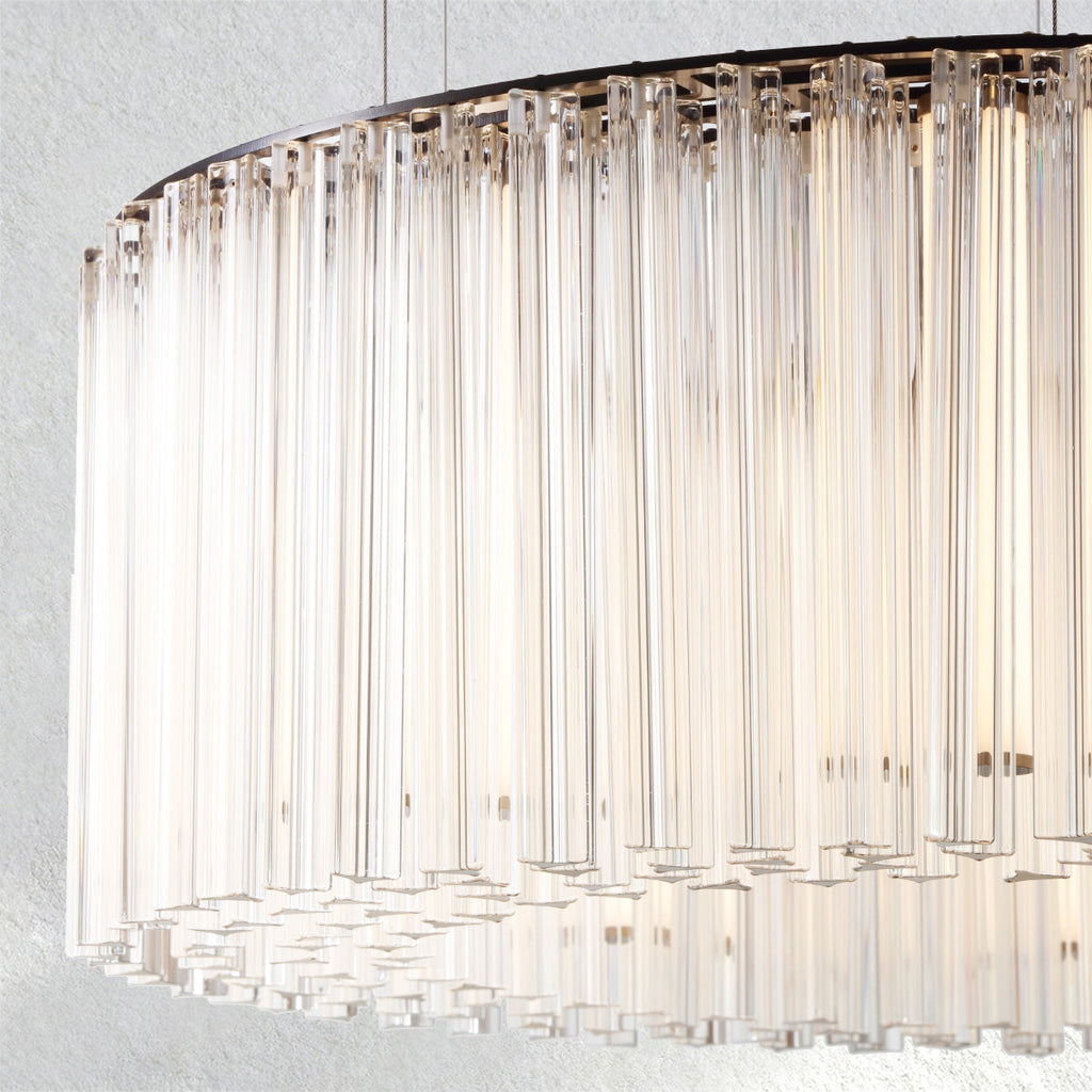 Rainfall Glass Round Chandelier
