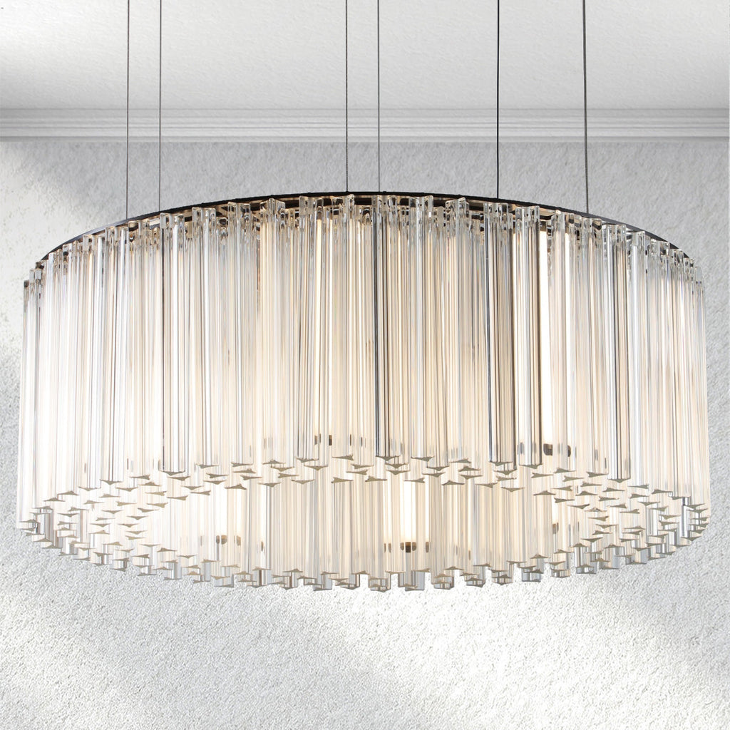 Rainfall Glass Round Chandelier