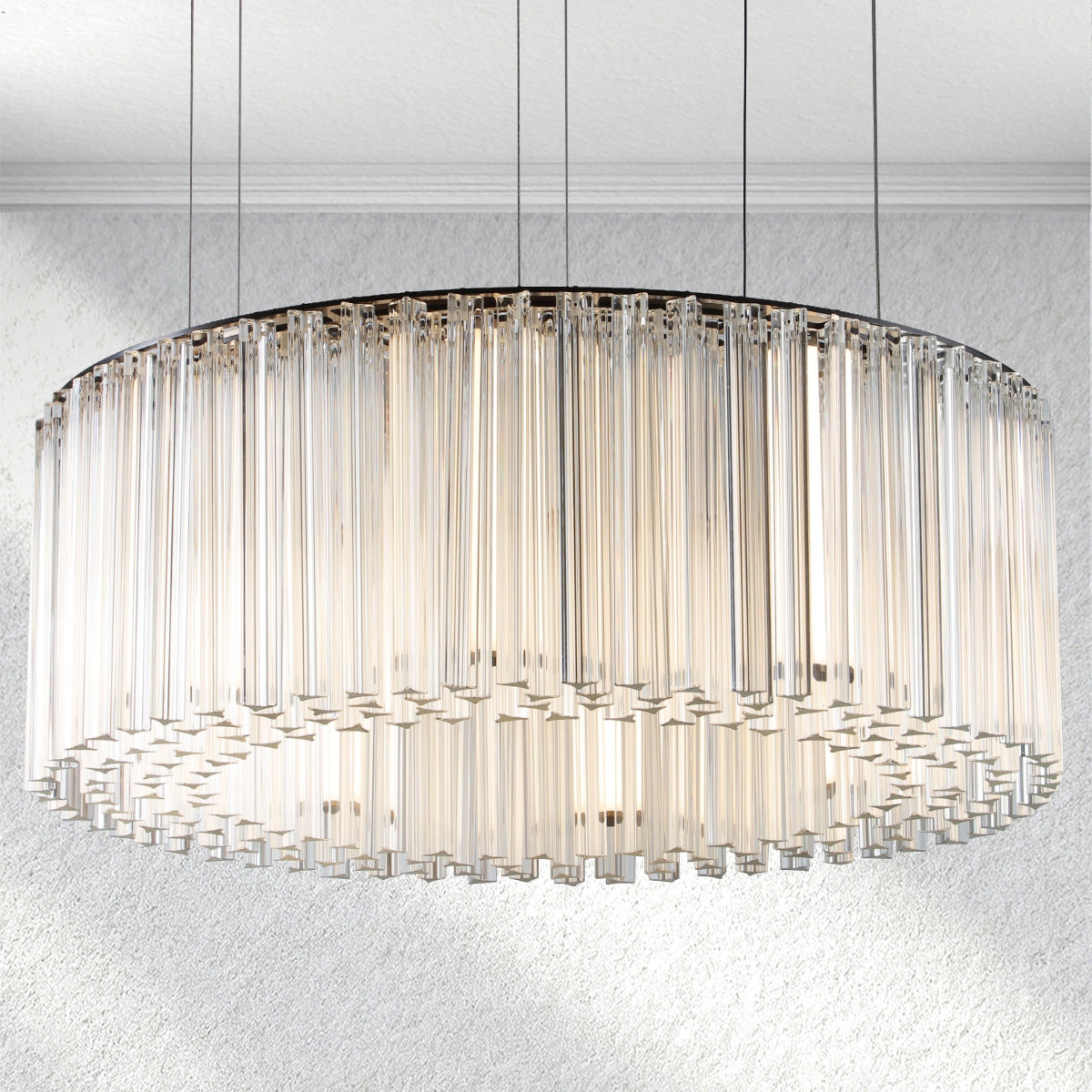 Rainfall Glass Round Chandelier