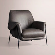 Envara Leather Armchair — LANIE GRAPHITE