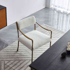 Axton Forge Retro Copper Iron Frame Dining Chair For Dining & Living Room