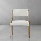 Axton Forge Retro Copper Iron Frame Armless Dining Chair for Dining Room