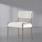 Axton Forge Retro Copper Iron Frame Armless Dining Chair for Dining Room