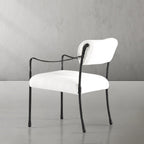 Axton Forge Retro Copper Iron Frame Dining Chair For Dining & Living Room