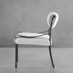 Axton Forge Retro Copper Iron Frame Armless Dining Chair for Dining Room
