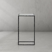 Thaddeus Tempered Glass C-Shaped Side Table