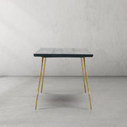 Thaddeus Vintage Style Metal Frame Dining Table