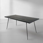 Thaddeus Vintage Style Metal Frame Dining Table