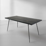 Thaddeus Vintage Style Metal Frame Dining Table
