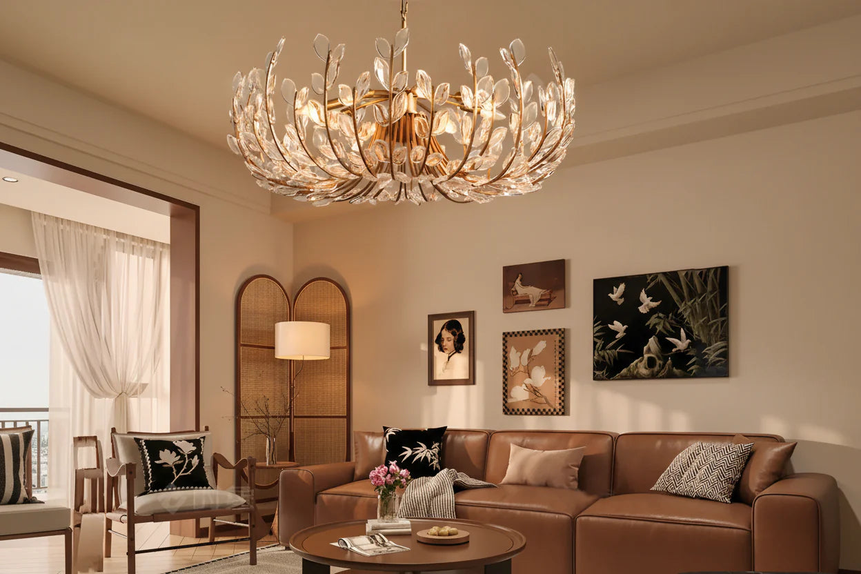 Adela 6 Light Chandelier 26" - kimoylights