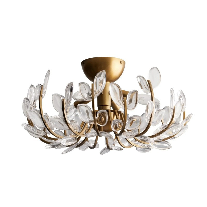 Liorien Glass Petal Branch Flush Mount Ceiling 18“W