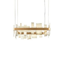 Geometric Alabaster Chandelier — image 1