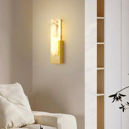 Alabaster Rectangle Wall Sconce — image 2