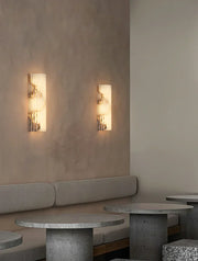 Alabaster Alvia Striped Wall Light