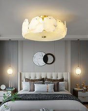 Alabaster Artze Brass Ceiling Light — image 4