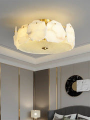 Alabaster Artze Brass Ceiling Light — image 12