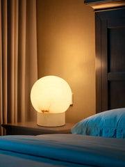 Alabaster Globe Table Lamp — image 19