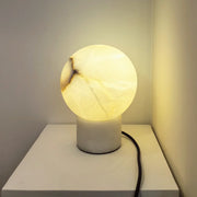 Alabaster Globe Table Lamp — image 9