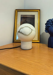 Alabaster Globe Table Lamp — image 15