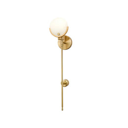 Alabaster Ava Brass Wall Lamp — image 1