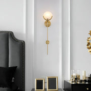 Alabaster Ava Brass Wall Lamp — image 2