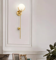 Alabaster Ava Brass Wall Lamp — image 12