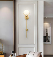 Alabaster Ava Brass Wall Lamp — image 3