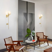 Alabaster Ava Brass Wall Lamp — image 13