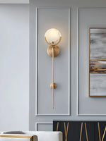 Alabaster Ava Brass Wall Lamp — image 9