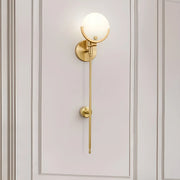Alabaster Ava Brass Wall Lamp — image 8