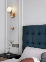 Alabaster Ava Brass Wall Lamp — image 11