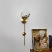 Alabaster Ava Brass Wall Lamp — image 14