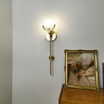 Alabaster Ava Brass Wall Lamp — image 6
