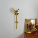 Alabaster Ava Brass Wall Lamp — image 5