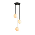 Alabaster Balls Cluster Chandelier — image 1