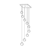 Alabaster Balls Cluster Chandelier — image 19