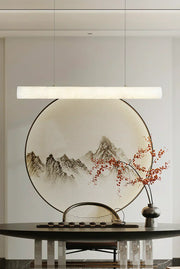 Alabaster Bamboo Linear Pendant Light — image 4