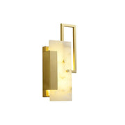 Alabaster Brass Wall Sconce — image 1