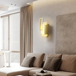 Alabaster Brass Wall Sconce — image 2