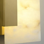 Alabaster Brass Wall Sconce — image 17