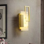 Alabaster Brass Wall Sconce — image 7
