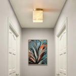 Alabaster Budnick Square Ceiling Light — image 2