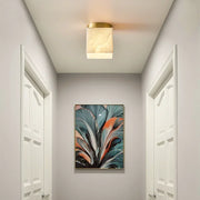Alabaster Budnick Square Ceiling Light — image 2