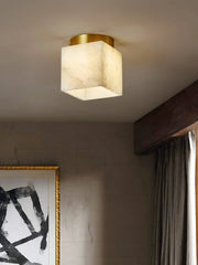 Alabaster Budnick Square Ceiling Light — image 3