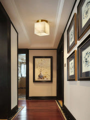 Alabaster Budnick Square Ceiling Light — image 9