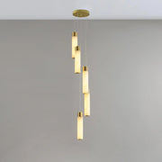 Alabaster Celestial Brass Cascade Chandelier — image 11