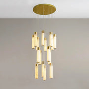 Alabaster Celestial Brass Cascade Chandelier — image 15