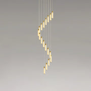 Alabaster Celestial Brass Cascade Chandelier — image 16