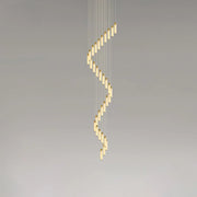 Alabaster Celestial Brass Cascade Chandelier — image 18