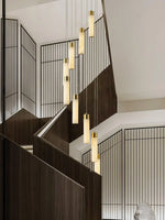 Alabaster Celestial Brass Cascade Chandelier — image 7